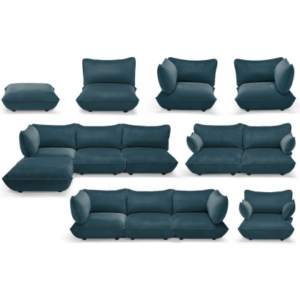 Кресло Sumo Loveseat Velvet Petrol